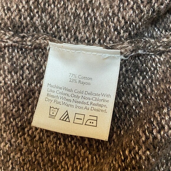 Eddie Bauer Collared Pocketed Womens Cardigan- Cotton-Rayon- Size Medium - Picture 5 of 12